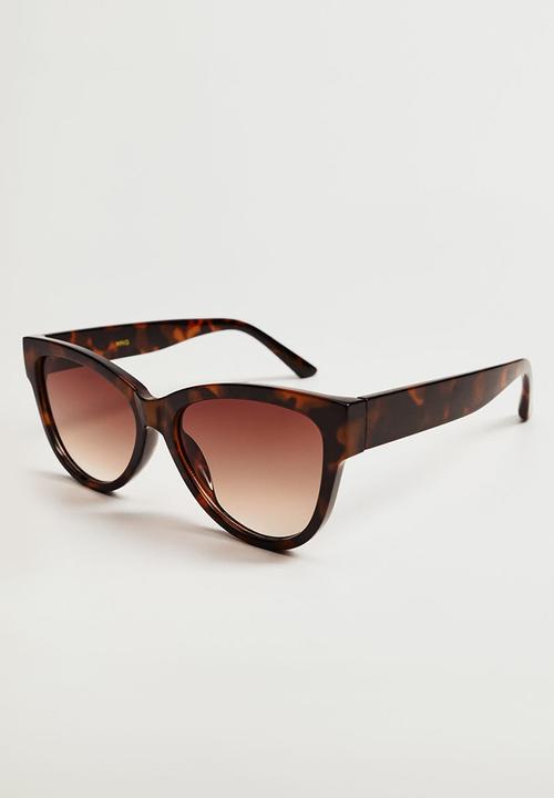 MANGO - Acetate frame sunglasses - brown