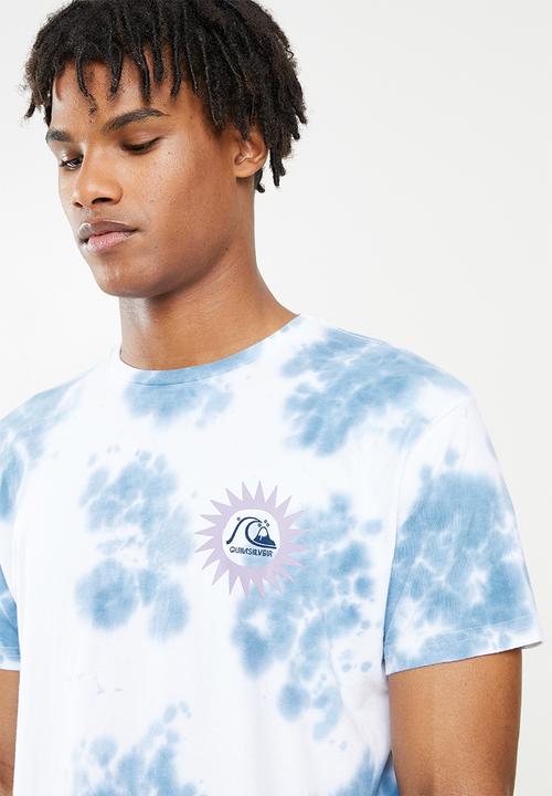 Quiksilver - Spiral work short sleeve - white & blue 