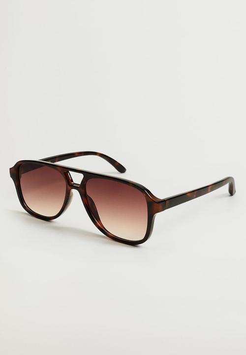 MANGO - Acetate frame sunglasses - chocolate