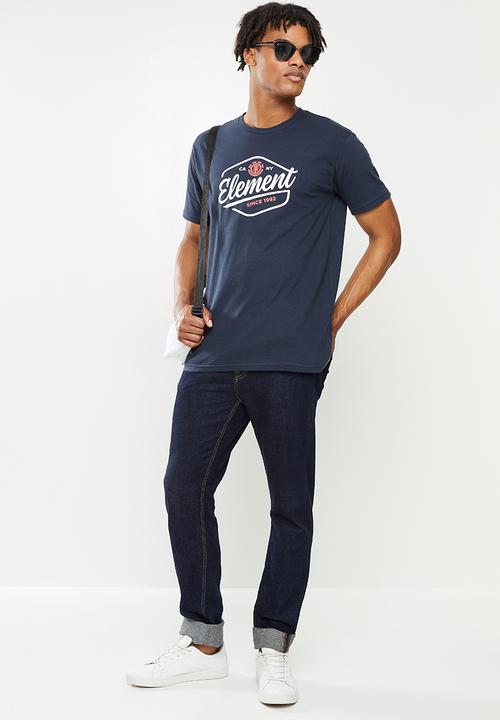 Element - Wash short sleeve tee - navy blazer