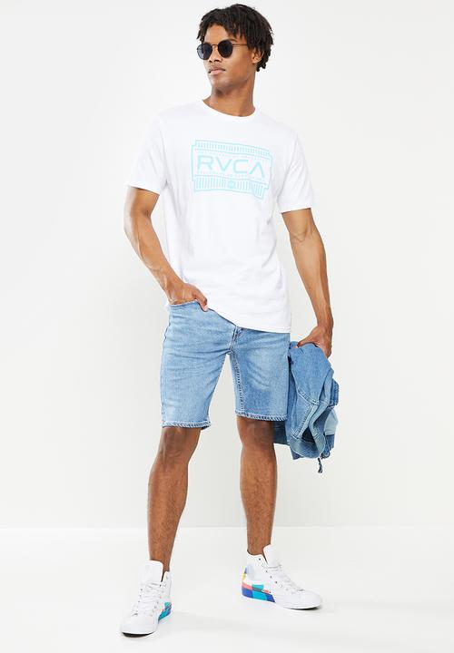RVCA - Wood work short sleeve  tee - white