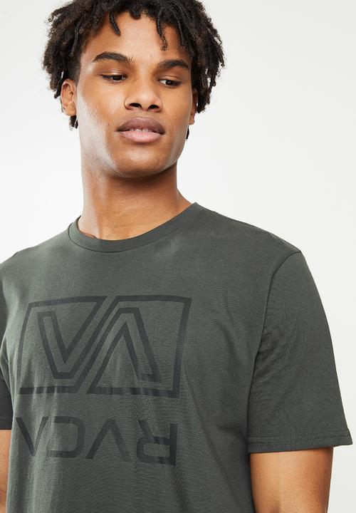 RVCA - Stencil box short sleeve tee - charcoal