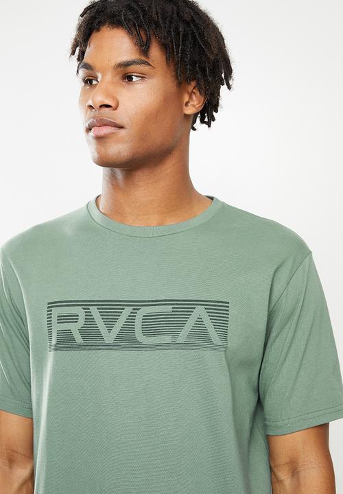 RVCA - Bar fade short sleeve tee -  green