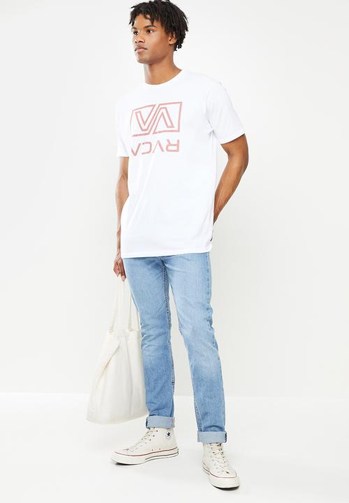 RVCA - Stencil box short sleeve tee - white