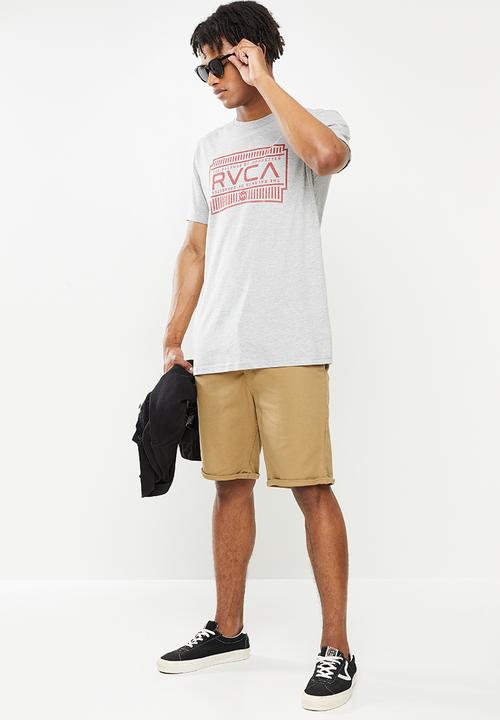 RVCA - Wood work short sleeve tee - grey heather