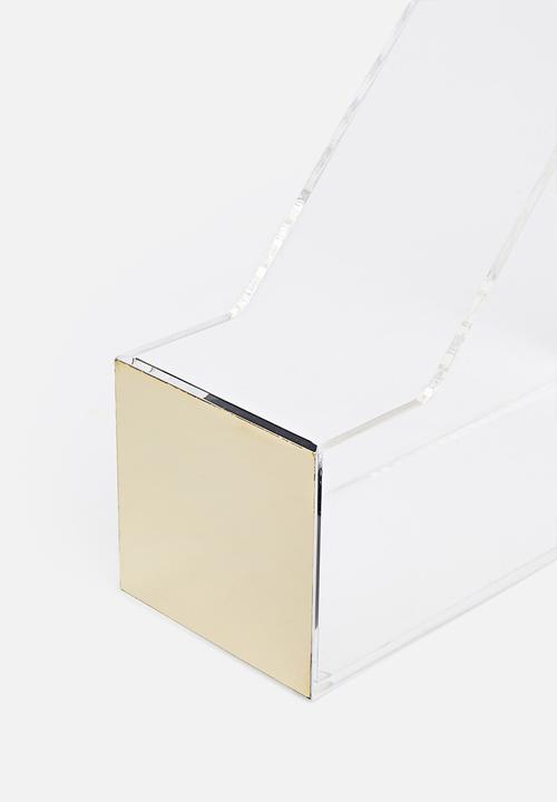 Fine Living - Acrylic file holder - gold