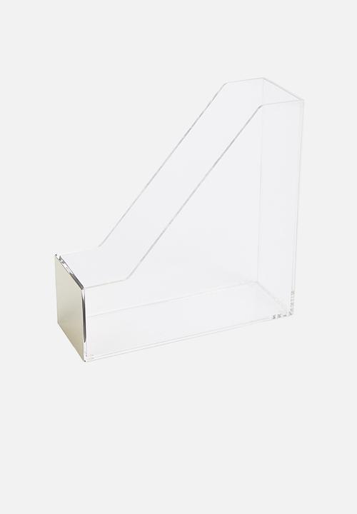 Fine Living - Acrylic file holder - gold