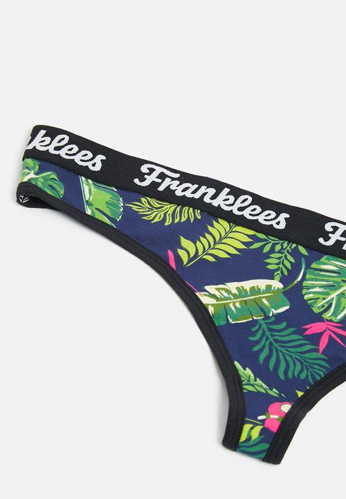 Franklees - Midnight tropic g-string - multi print