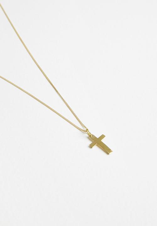 Matter of Fakt - Classic cross pendant - brass