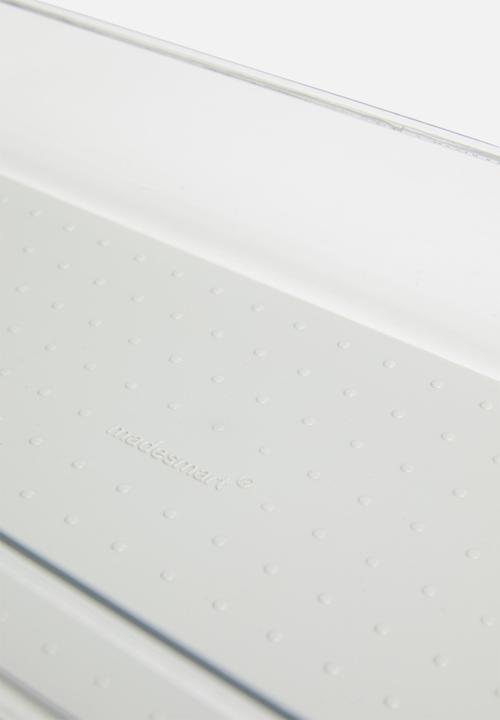 Madesmart - Soft-grip 16x6 bin - clear