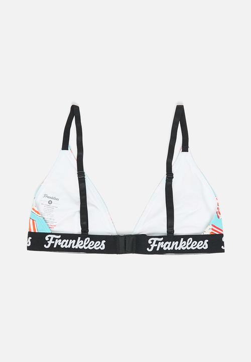 Franklees - Popcorn triangle bralette - multi print