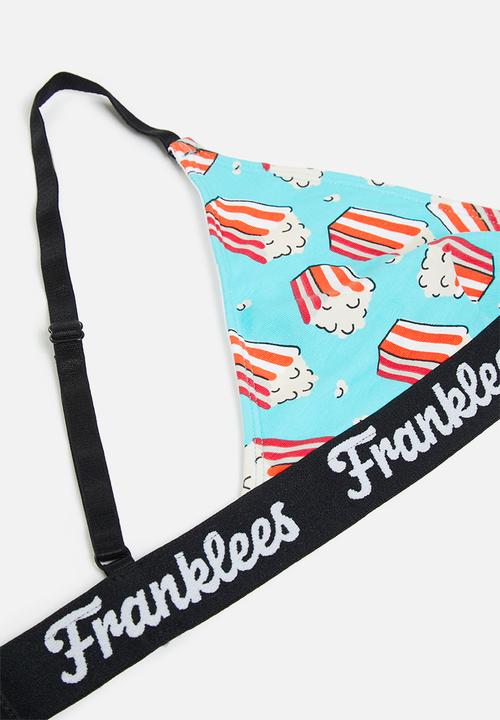 Franklees - Popcorn triangle bralette - multi print