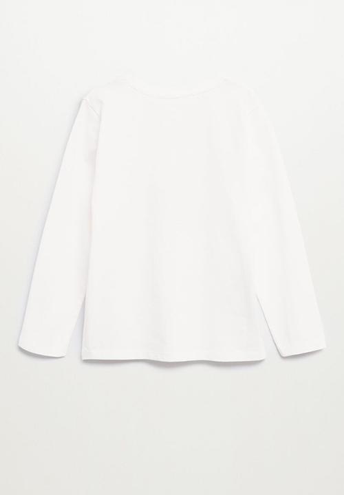 MANGO - T-shirt enjoy - natural