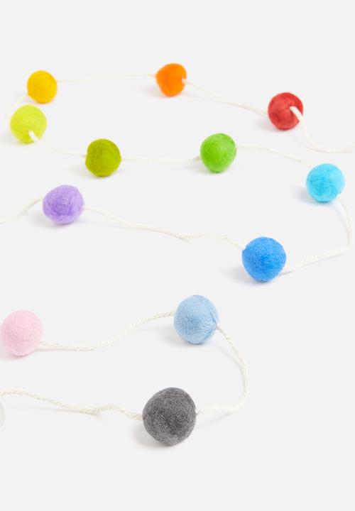 Sixth Floor - Polka felt garland - multi