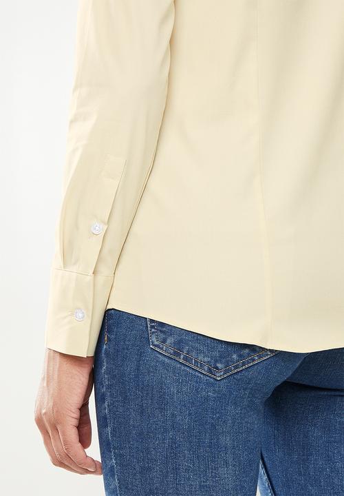 POLO - Jamie basic long sleeve shirt - stone