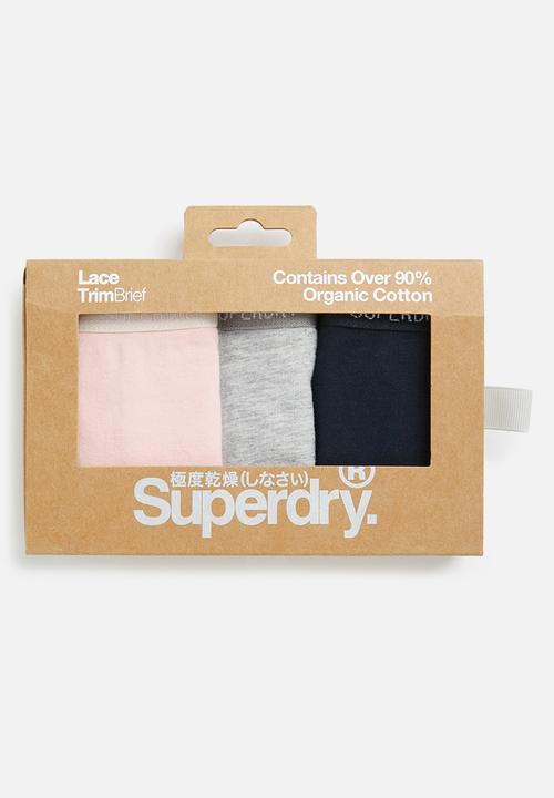 Superdry. - Lace trim brief - multi 