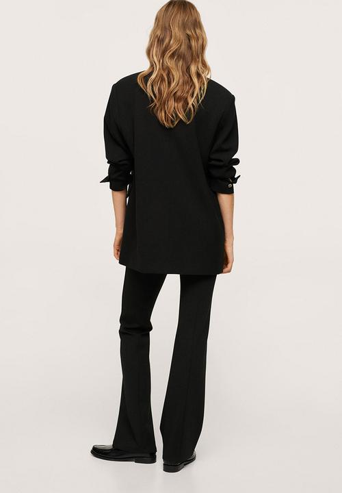 MANGO - Coat pragado - black