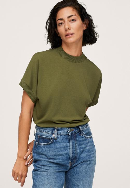 MANGO - T-shirt malaui - beige/khaki