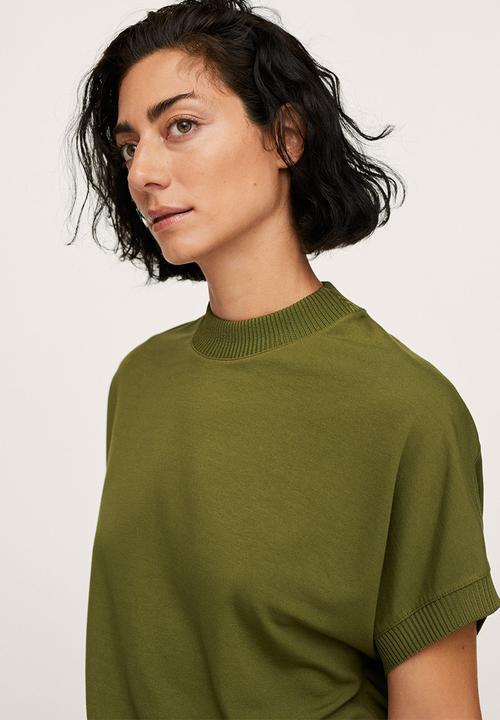 MANGO - T-shirt malaui - beige/khaki