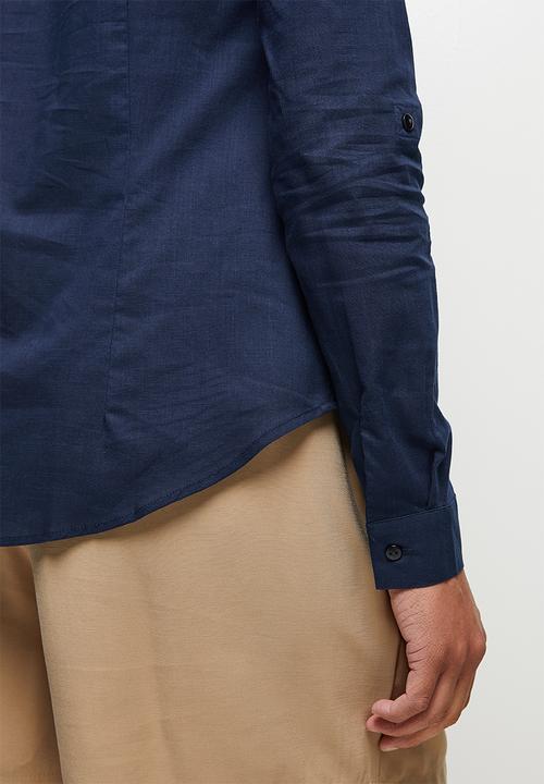 edit - Relaxed cotton shirt - indigo