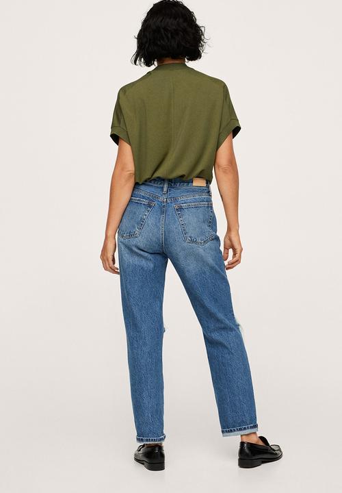 MANGO - T-shirt malaui - beige/khaki