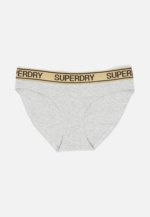 Superdry. - Grace super brief - black & grey 