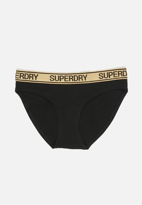 Superdry. - Grace super brief - black & grey 