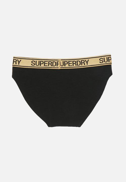 Superdry. - Grace super brief - black & grey 