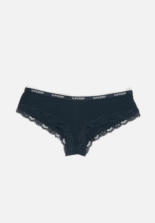 Superdry. - Lace trim brief -  multi 
