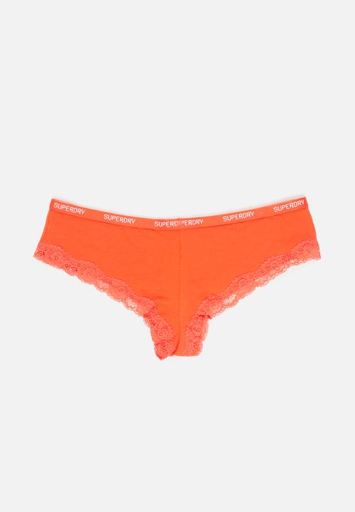 Superdry. - Lace trim brief -  multi 