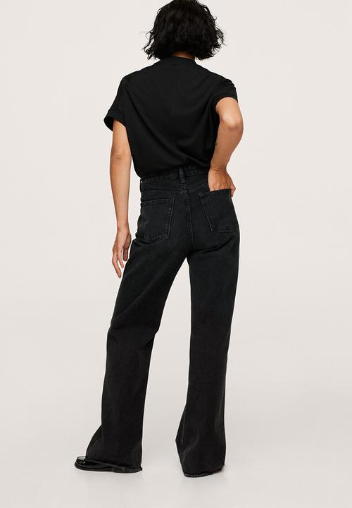 MANGO - T-shirt malaui - black