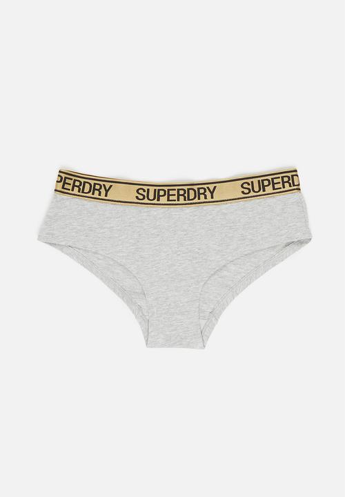 Superdry. - Grace super boxer - black & grey
