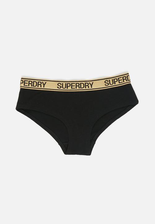 Superdry. - Grace super boxer - black & grey
