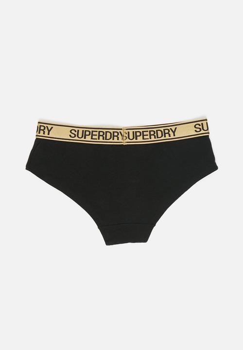 Superdry. - Grace super boxer - black & grey