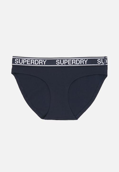 Superdry. - Grace super brief - rouge red & downhill navy