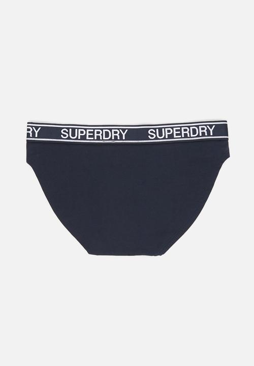 Superdry. - Grace super brief - rouge red & downhill navy