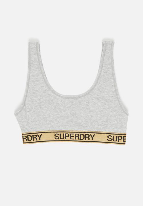 Superdry. - Grace super bralette - black & grey 