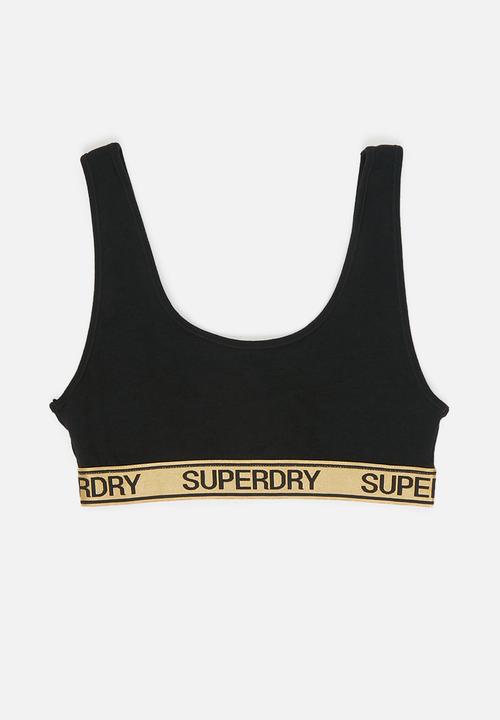 Superdry. - Grace super bralette - black & grey 