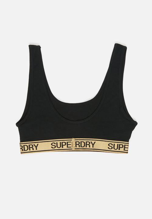 Superdry. - Grace super bralette - black & grey 