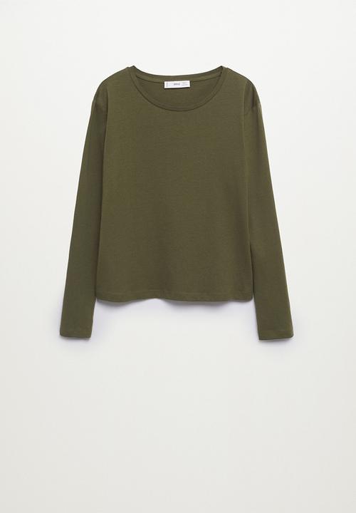 MANGO - T-shirt saca - beige/khaki