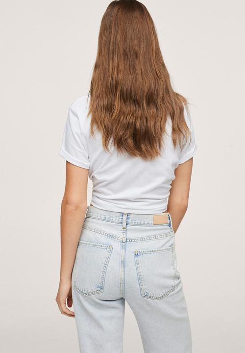 MANGO - T-shirt pstilubi - white