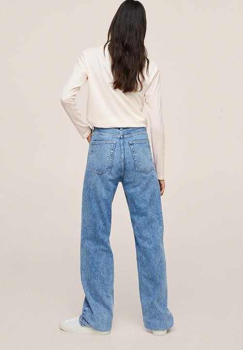 MANGO - T-shirt saca - light beige