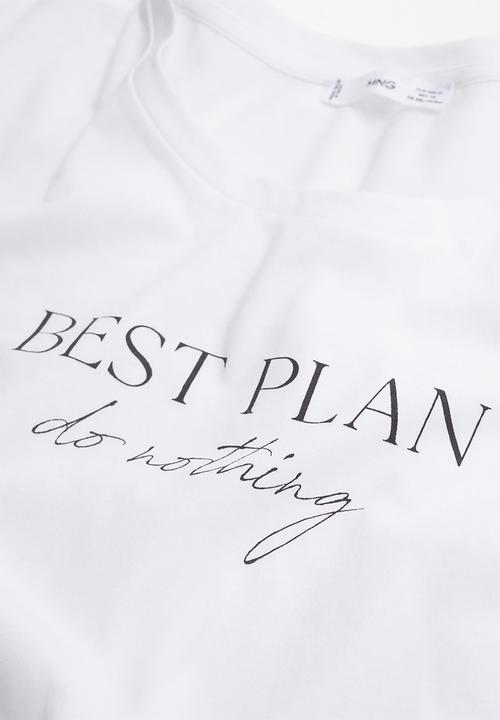 MANGO - Plus T-shirt pstilubi - white