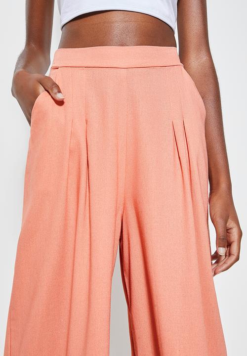 Superbalist - Linen blend cullote - dusty peach
