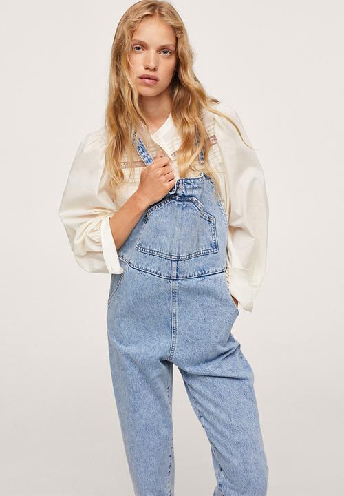 MANGO - Dungarees agnes - open blue