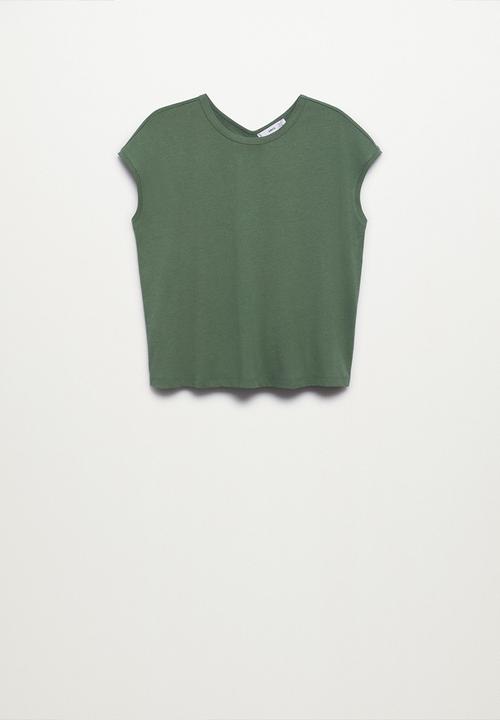 MANGO - T-shirt vicky14 - green