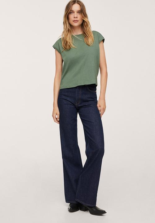 MANGO - T-shirt vicky14 - green