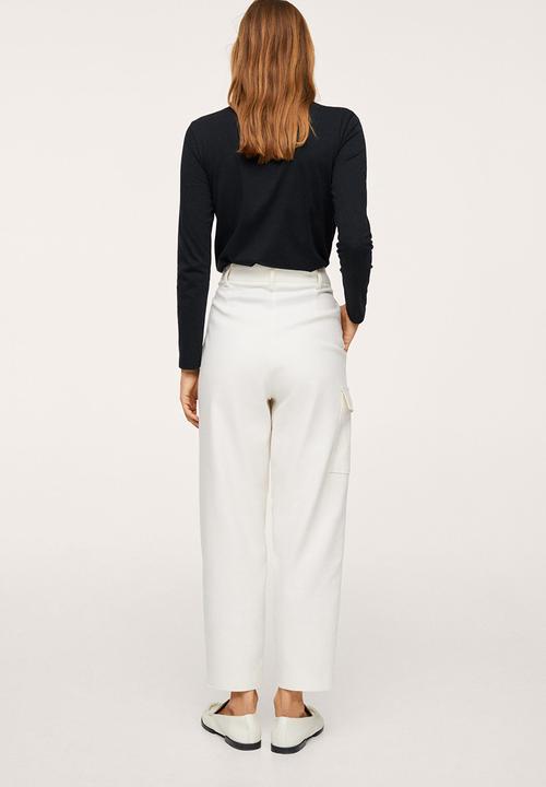 MANGO - T-shirt saco1 - black