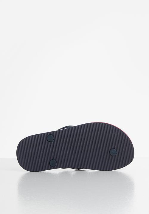 POLO - Boys clive chevron flip flop - red