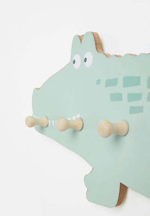 H&S - Alligator coat rack - green